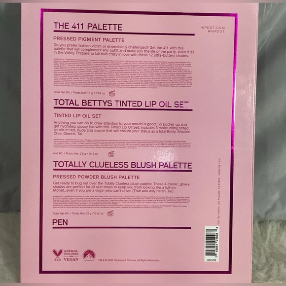 Hipdot X Clueless 25th Anniversary Makeup Special Edition Collectors Box - NEW - Picture 3 of 5